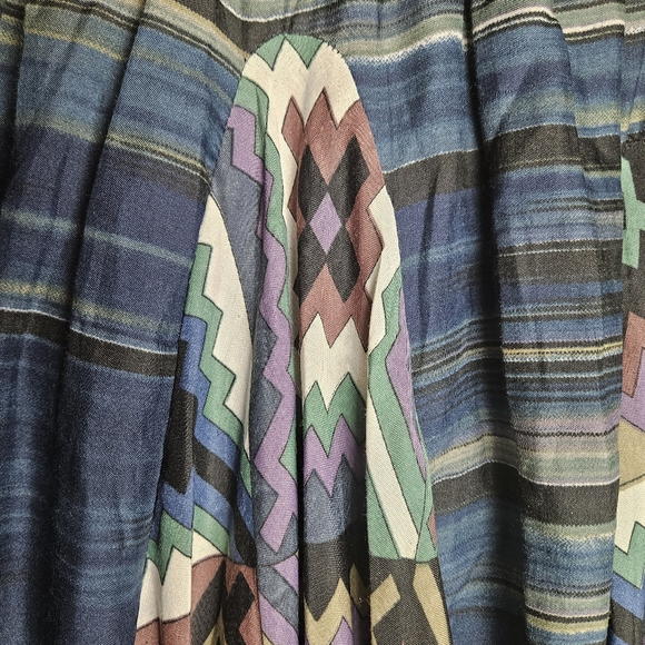 Mix Nouveau New York Women Sweeping Artsy Maxi Skirt Size Large - Picture 4 of 12